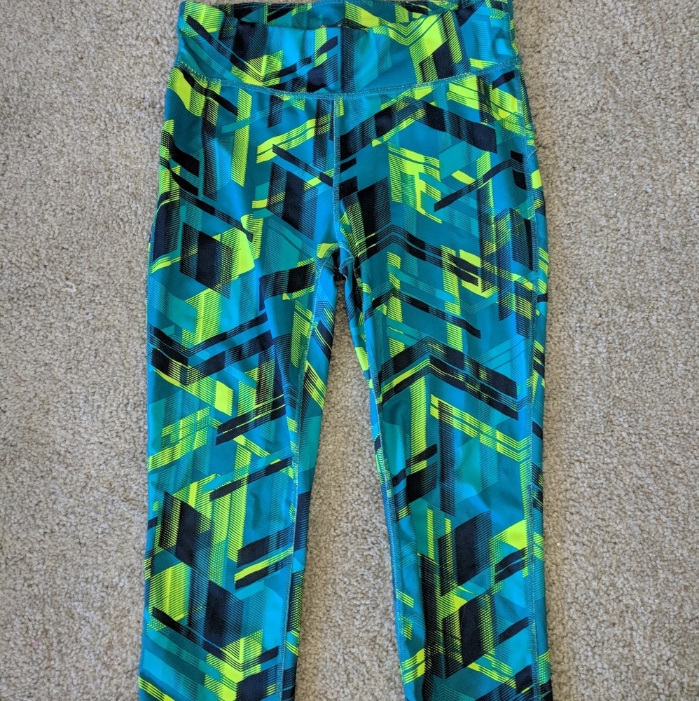 crop geometric legging